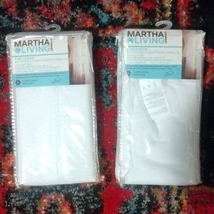 BNIB Pair of 2 Fine Sheer Martha Stewart Living Rod Pocket Panels